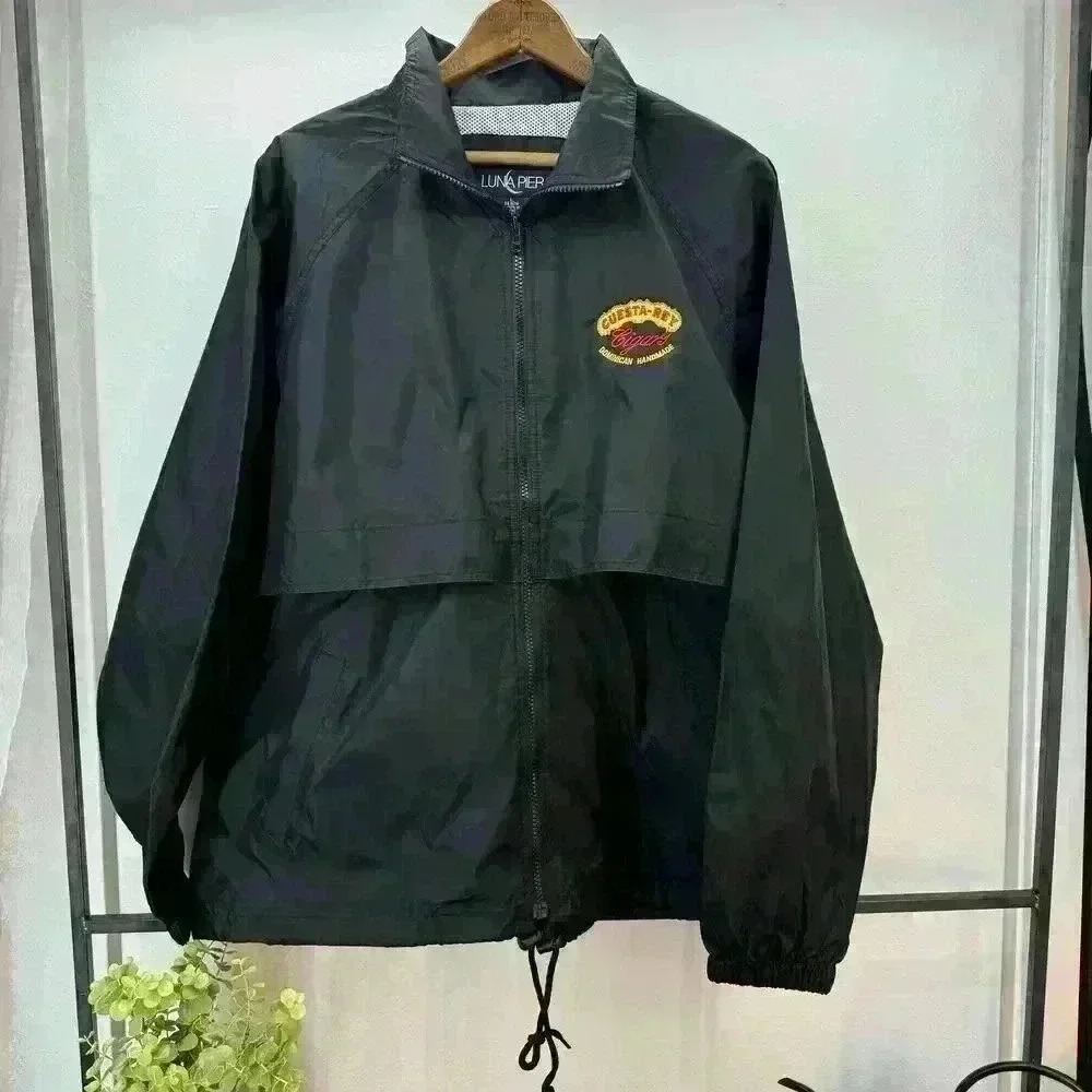 Cuesta-Rey Cigar Windbreaker Jacket Lightweight Nylon‎ Sz Large l luna pier 9570